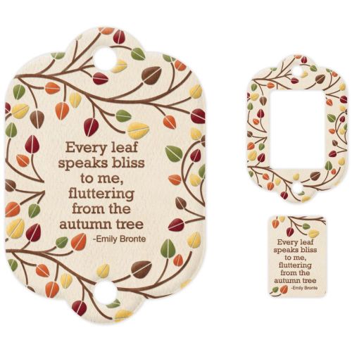 We R Memory Keepers - Embossed Die-Cut Mini Frames - Leaf