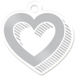 We R Memory Keepers - Sheer Metallic Tags - Heart