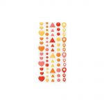 We R Memory Keepers - Enamel Shapes - Warm Shapes, 64/Pkg