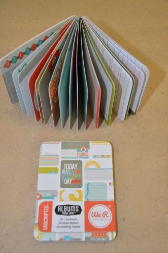 We R Memory Keepers - Albums Made Easy - 3x4 Journaling Cards - Unscripted