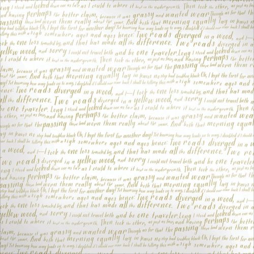 We R Memory Keepers - Sheer Metallic Vellum 12"X12" - Gold Sentiment