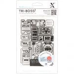 Do Crafts - Xcut Embossing Folder - A6 Happy Days - Ticket Stubs