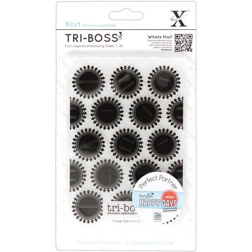 Do Crafts - Xcut Embossing Folder - A6 Happy Days - Bottle Tops
