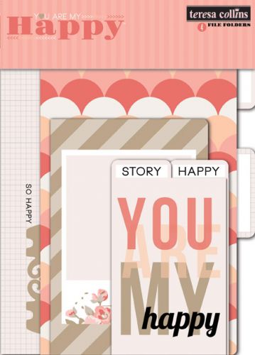 Teresa Collins Designs - You Are My Happy - 4 File Folders