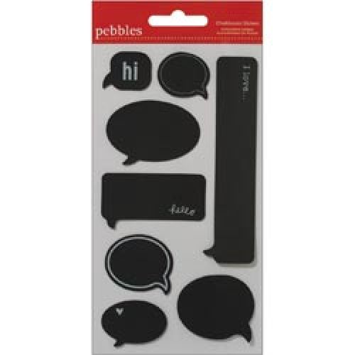 Pebbles - Seen & Noted Chalkboard Stickers 3.75"X7" Sheet