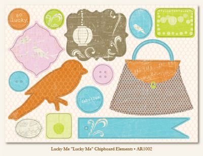 My Minds Eye - Abbey Road - Lucky Me Chipboard Elements 2