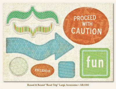 My Minds Eye - Abbey Road - Road Trip Large Accessories Sheet