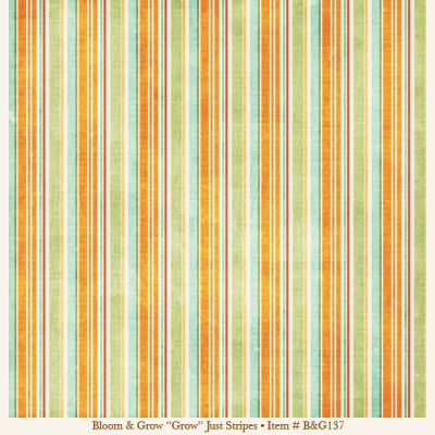My Minds Eye -Bloom & Grow - Grow -Just Stripes Paper