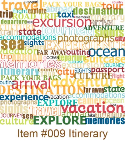 Bella Blvd - Pack Your Bags - Paper -Itinerary