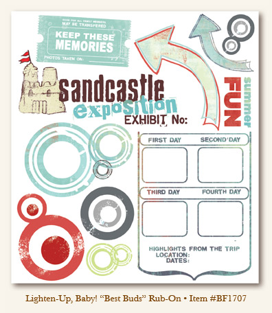 My Minds Eye - Breaking Free - Lighten-Up, Baby! - "Best Buds" Rub-on