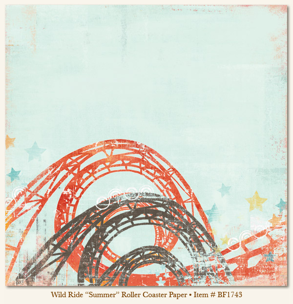 My Minds Eye - Breaking Free - Wild Ride - Wild Ride - "Summer" Roller Coaster Paper
