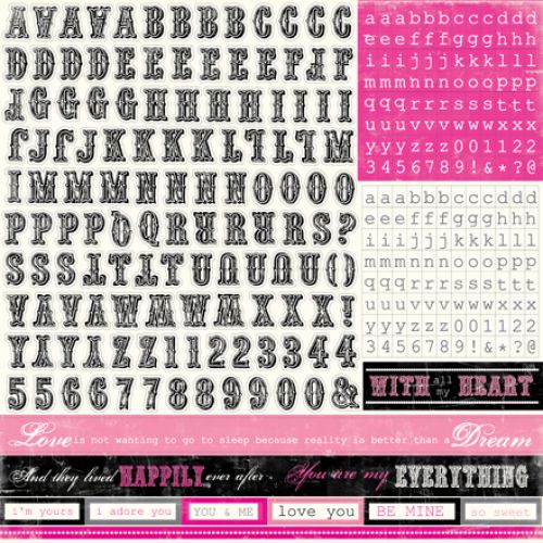 Echo Park - Be Mine -Be Mine Alpha Sticker