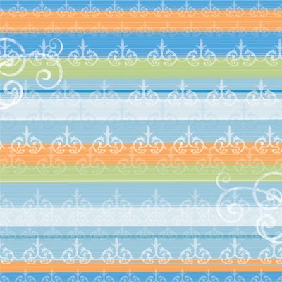 My Little Yellow Bicycle - Baby Safari - Boy - Specialty Paper - Boy Stripes & Swirls with Thermography