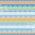 My Little Yellow Bicycle - Baby Safari - Boy - Specialty Paper - Boy Stripes & Swirls with Thermography