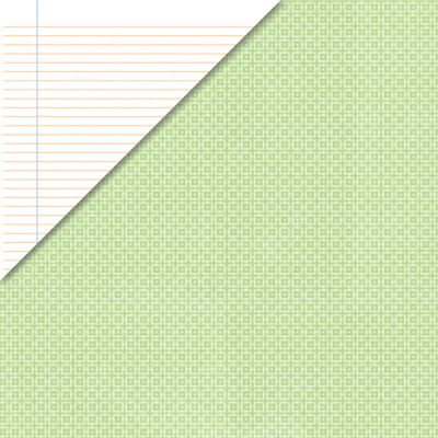 My Little Yellow Bicycle - Baby Safari - Girl - Paper - Geometric Green/Girl Ledger