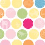 My Little Yellow Bicycle - Baby Safari - Girl - Specialty Paper - Girl Large Dot with Glitter and Thermography