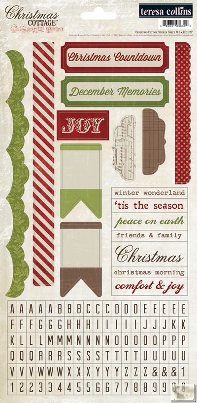 Teresa Collins - Christmas Cottage - Stickers 1