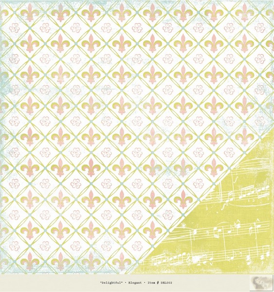Authentique -Delightful - Elegant 12 x 12 Double Sided Paper