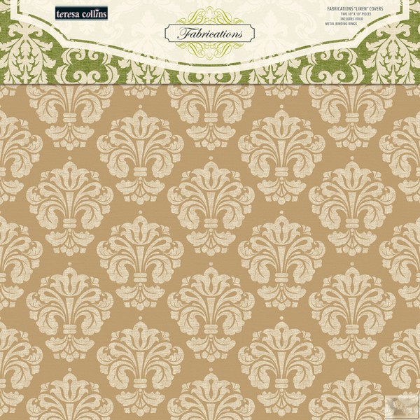 Teresa Collins Designs: Fabrications Linen: Chipboard Album Covers