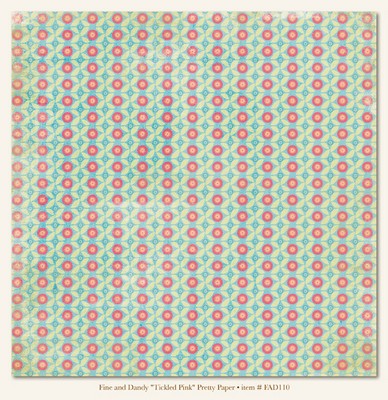 My Minds Eye - Fine and Dandy - Tickled Pink ?Pretty? Paper
