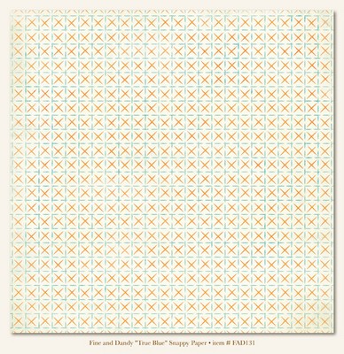 My Minds Eye - Fine and Dandy - True Blue ?Snappy? Paper