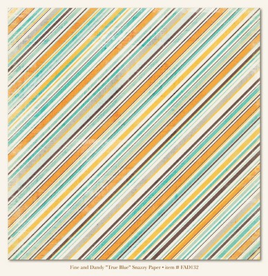 My Minds Eye - Fine and Dandy - True Blue ?Snazzy? Paper