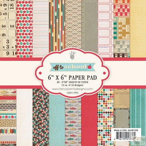 Fancy Pants - Off To School 6x6 Paper Pad