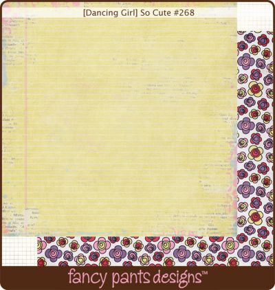Fancy Pants - Dancing Girl So Cute Paper