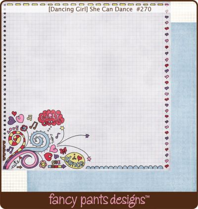 Fancy Pants - Dancing Girl She Can Dance Paper