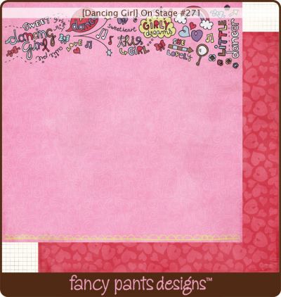 Fancy Pants - Dancing Girl On Stage Paper