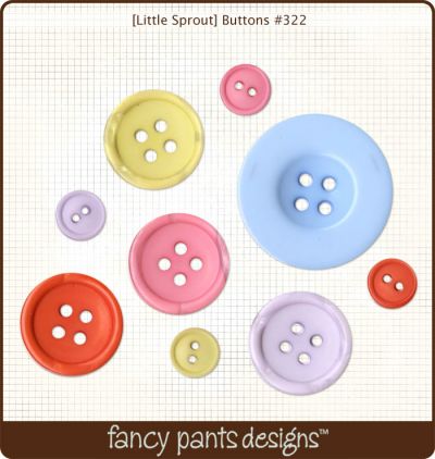 Fancy Pants - Little Sprout  Buttons