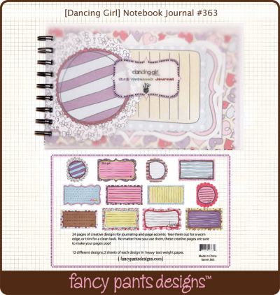 Fancy Pants - Dancing Girl 5x8 Journal Book