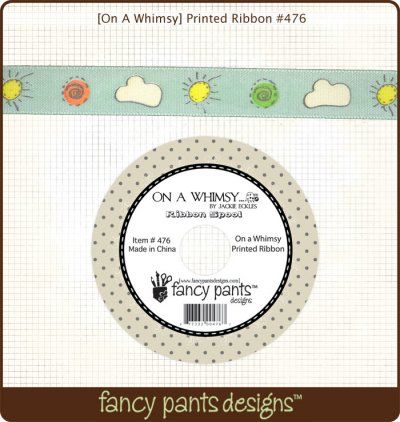 Fancy Pants - On a Whimsy - Printed Ribbon