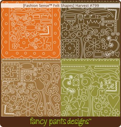 Fancy Pants - Fashion Sense Harvest Felt Shapes
