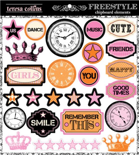 Teresa Collins - Freestyle - Chipboard Elements