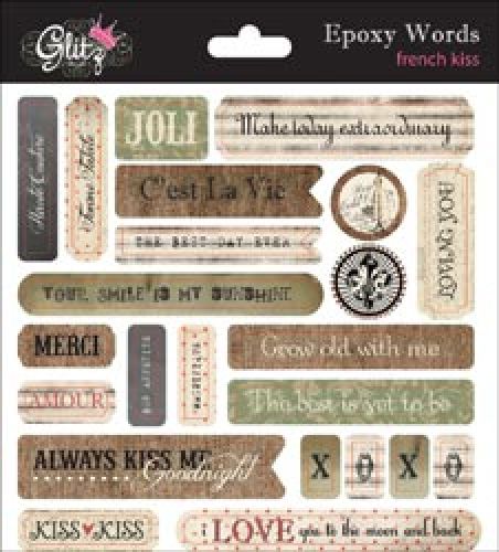 Glitz Design - French Kiss - Epoxy Stickers