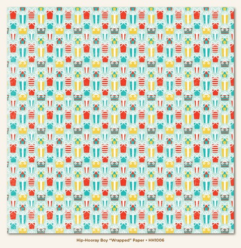 My Mind's Eye - Hip Hooray - Boy Items - Wrapped Paper