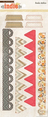 My Minds Eye - Indie Chic - Ginger - Relax - Border Sticker