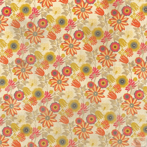 My Minds Eye - Indie Chic - Ginger - Relax - Bejewel 12X12 Paper