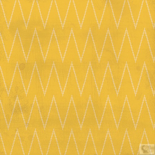 My Minds Eye - Indie Chic - Nutmeg - Family - Zig Zag 12X12 Paper