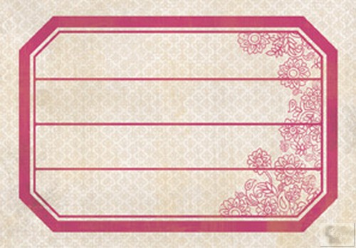 My Minds Eye - Indie Chic - Saffron - Birds - Journal Card