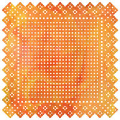 Basic Grey - June Bug Doilies Swiss Dot (orange)