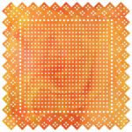 Basic Grey - June Bug Doilies Swiss Dot (orange)