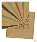 My Minds Eye - Kraft Funday -Happy Days - 12 x 12 Paper - Ferris Wheel