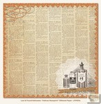 My Minds Eye - Lost & Found Halloween - Hallows Newsprint Glittered Paper