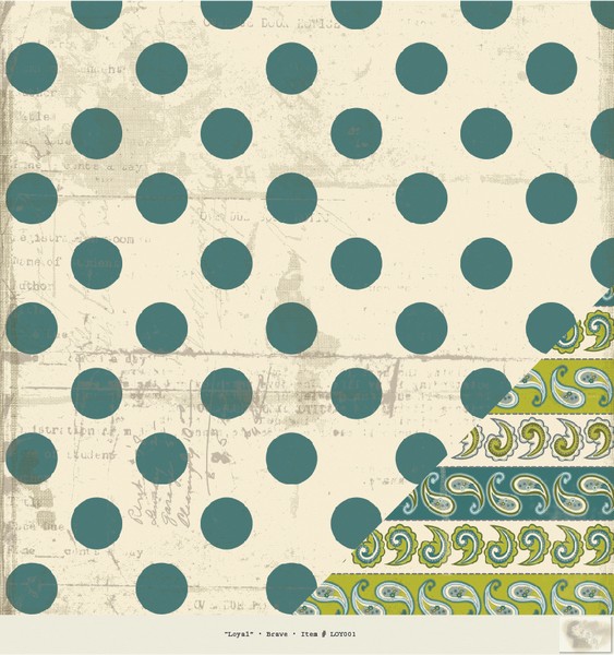 Authentique - Loyal - Brave 12 x 12 Double Sided Paper