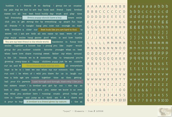 Authentique - Loyal - Elements Stickers 12x8