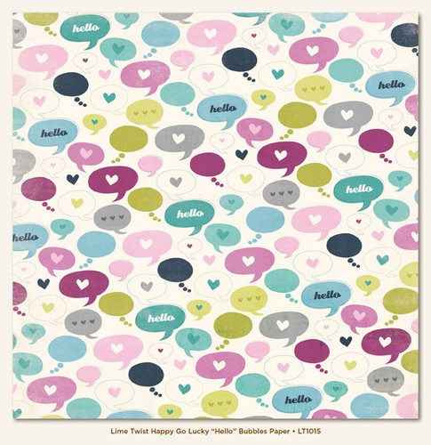 My Minds Eye - Lime Twist - Happy Go Lucky - Hello - Bubbles Paper