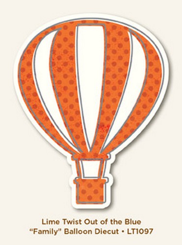 My Minds Eye - Lime Twist - Out of the Blue - Family - Balloon Diecut