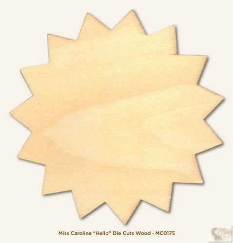 My Minds Eye - Miss Caroline - Dilly Dally - Hello Wood Die Cut